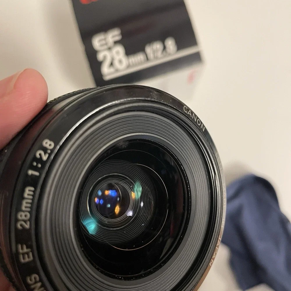Canon EF 28mm f/2.8 Lens With UV Protector‎ In Working Order